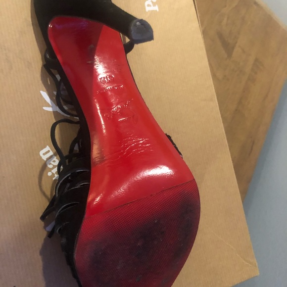 Christian louboutin suede tassel heels - Picture 1 of 5